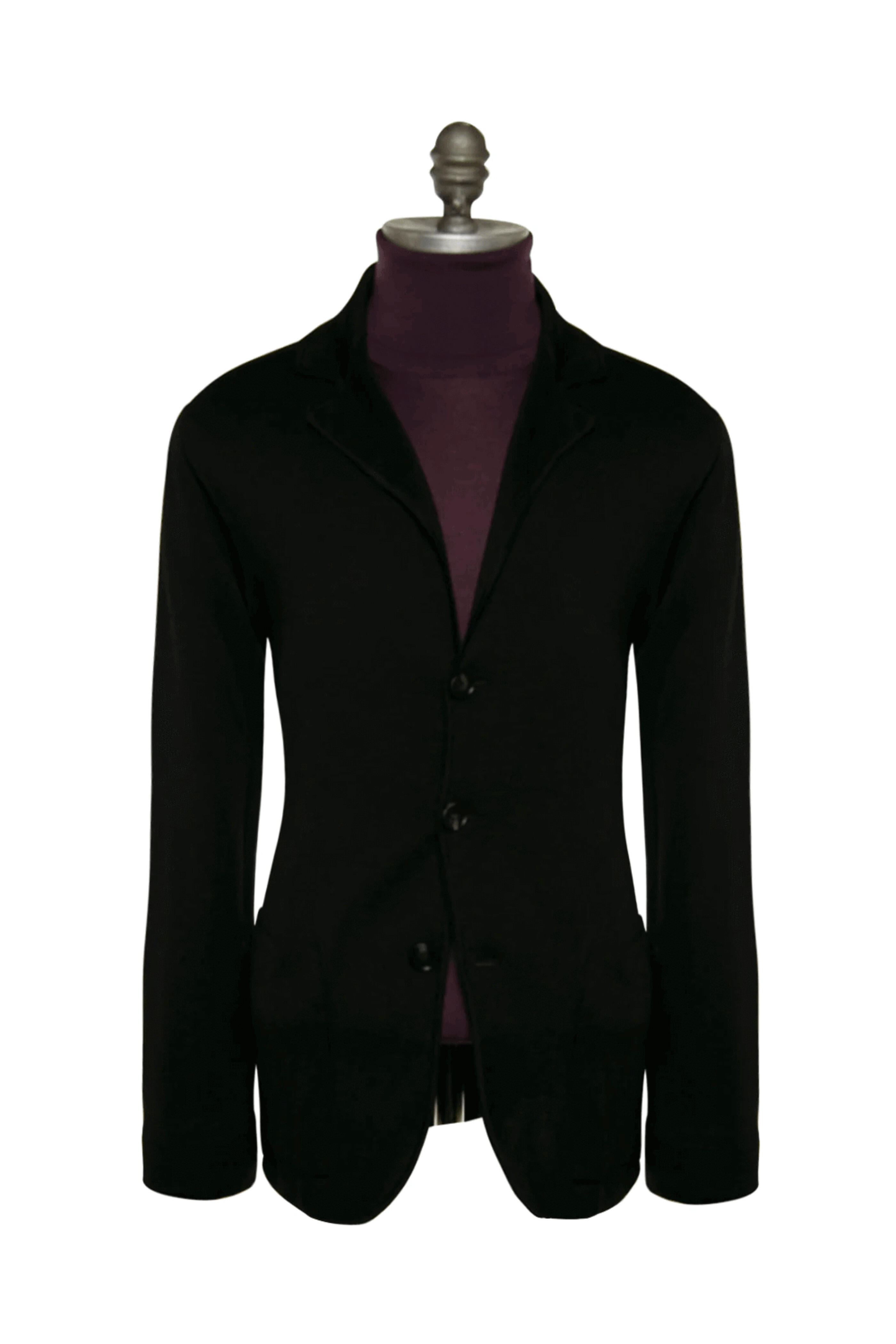 Maurizio Baldassari - Black Three Button Sweater Jacket