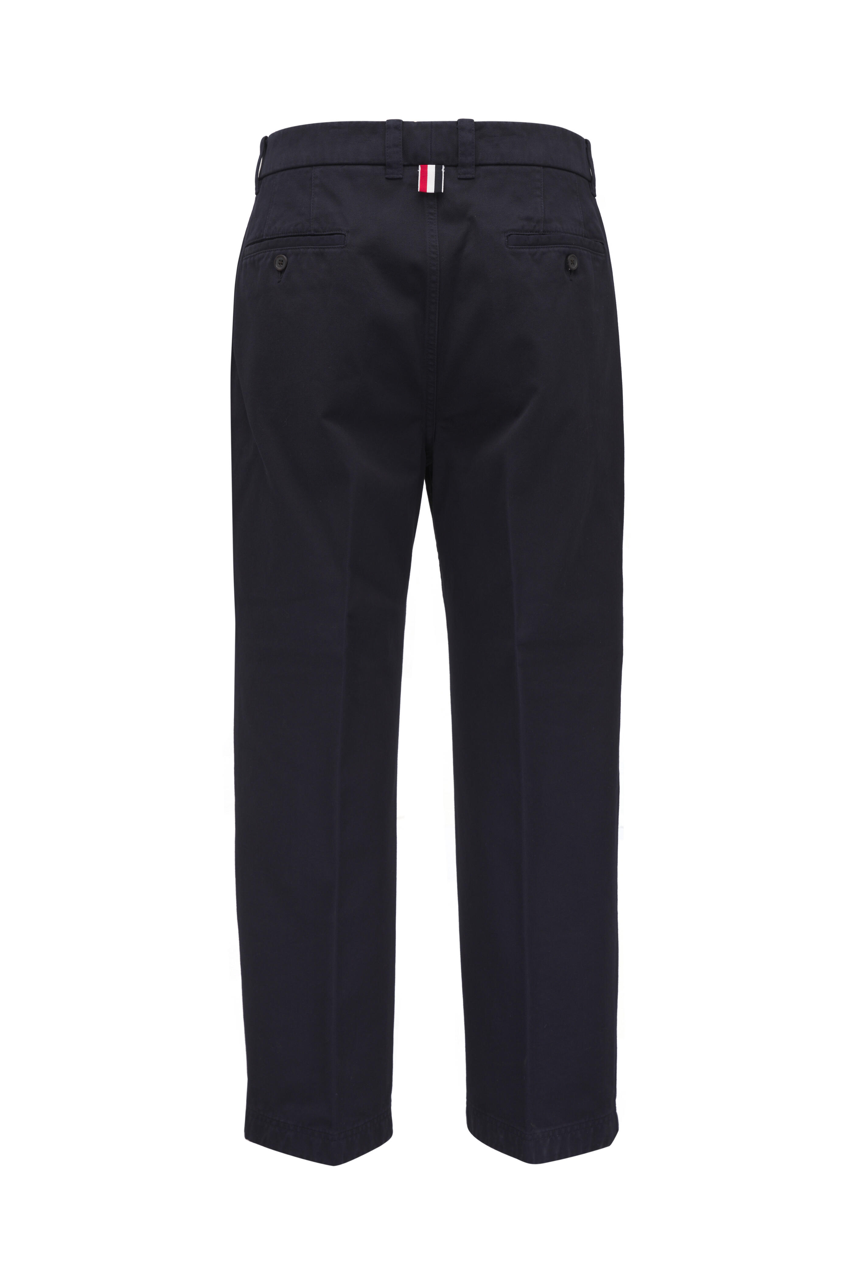 Thom Browne - Navy Cotton Twill Chino | Mitchell Stores