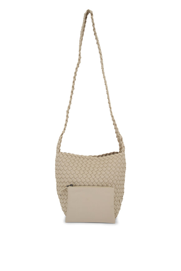 Naghedi - Laguna Ecru Woven Crossbody Bag 