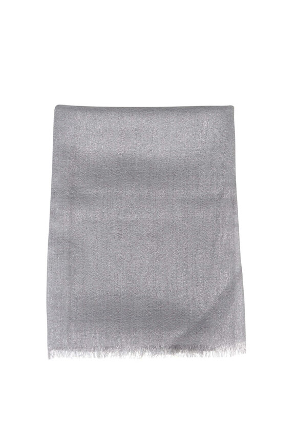 Brunello Cucinelli - Black Cashmere & Silk Paillette Poncho