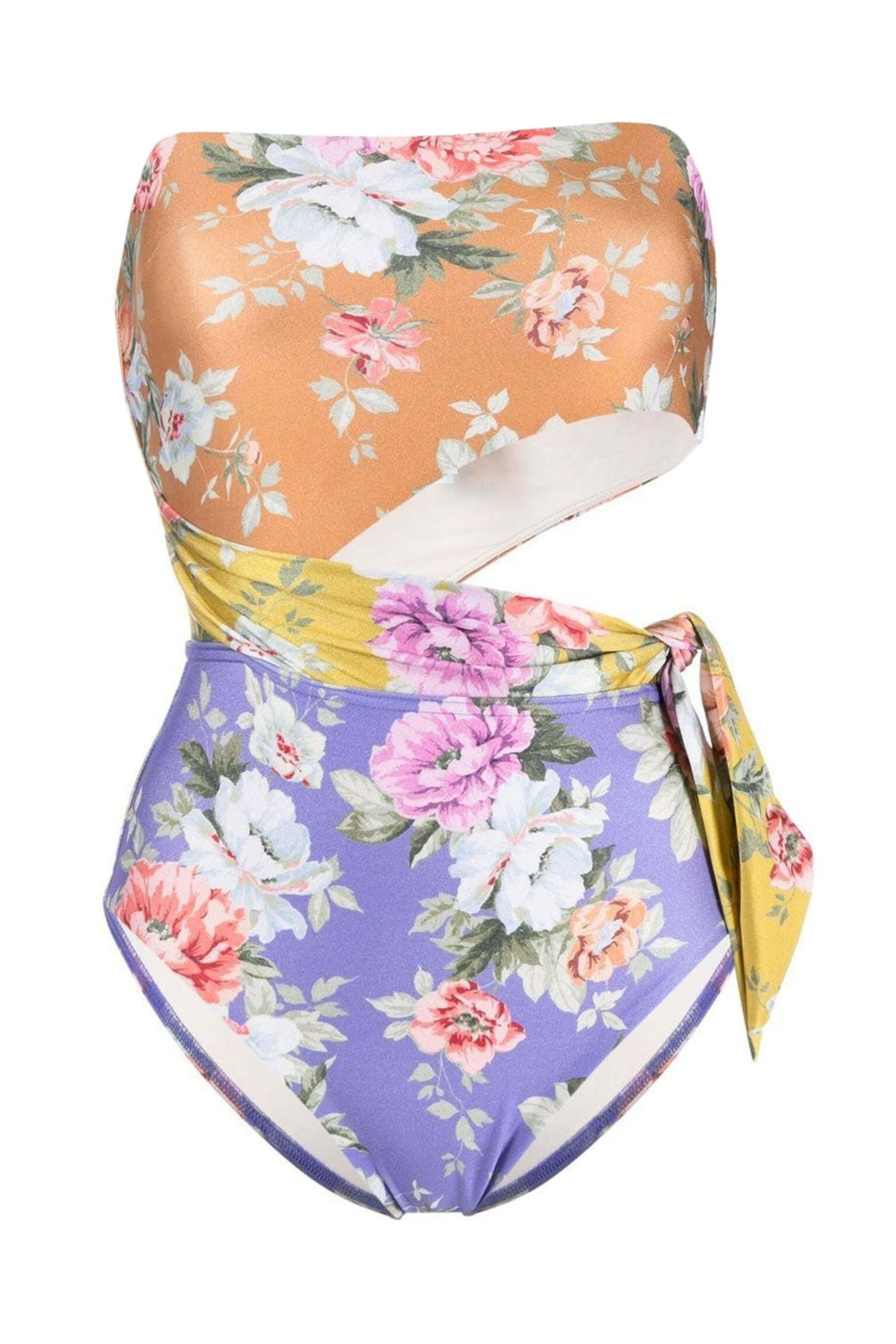 Zimmermann - Spliced Scarf Print Once Piece Swimsuit