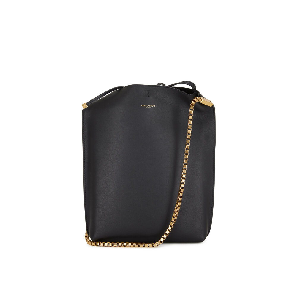 Saint Laurent Suzanne Small Rigid Leather Shoulder Bag