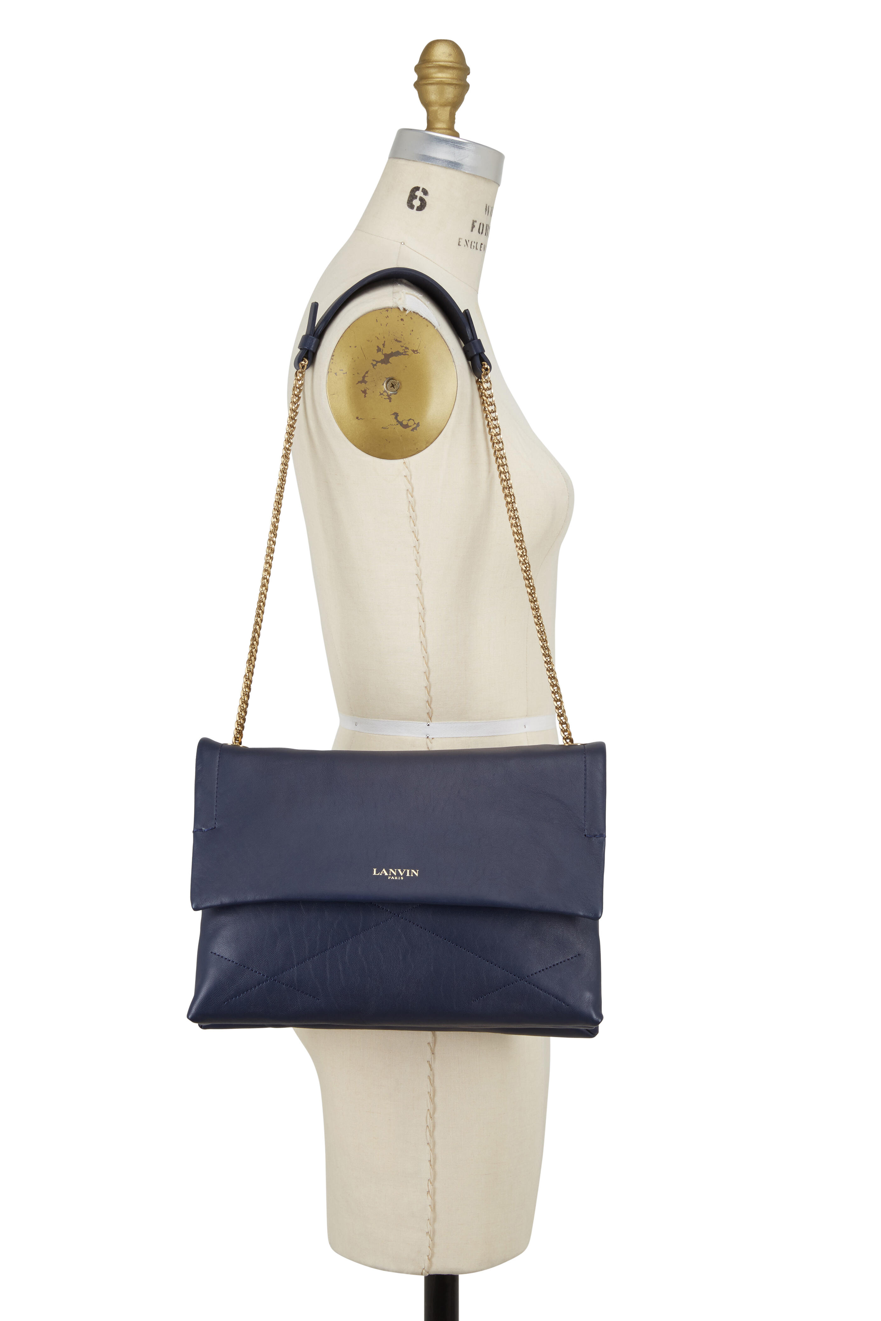 Lanvin - Sugar Blue Lambskin Leather Medium Shoulder Bag