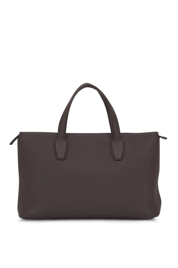 The Row Marcel Deep Brown Ans Top Handle Bag - view 2