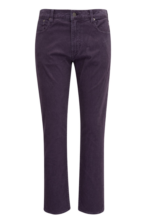 Ralph Lauren Purple Label - Purple Sage Slim Fit Stretch Corduroy Pant