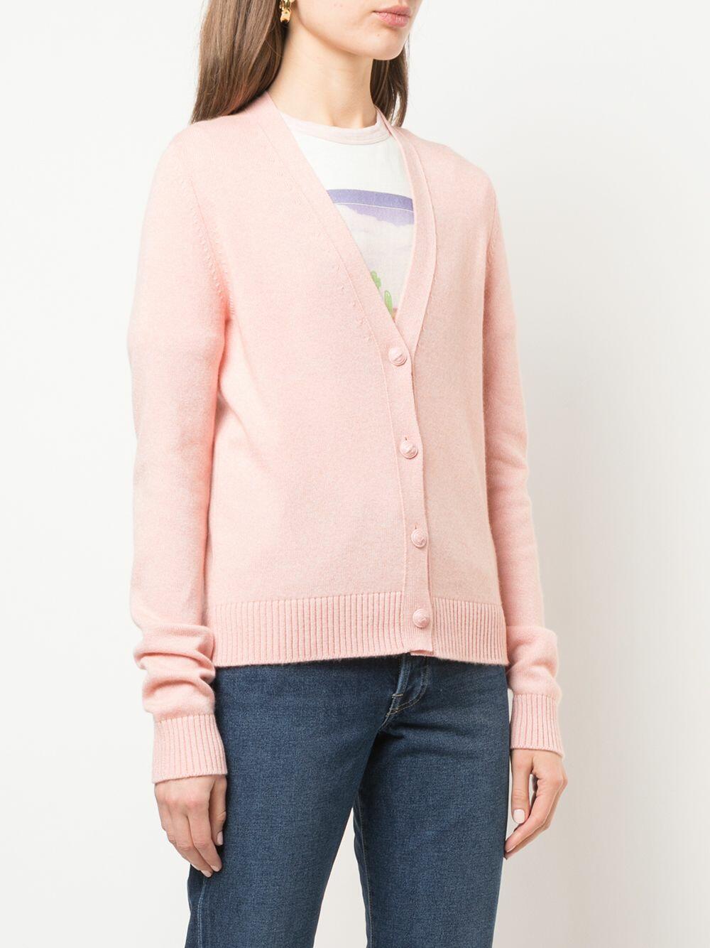 Barrie - Light Pink Ribbed Cardigan