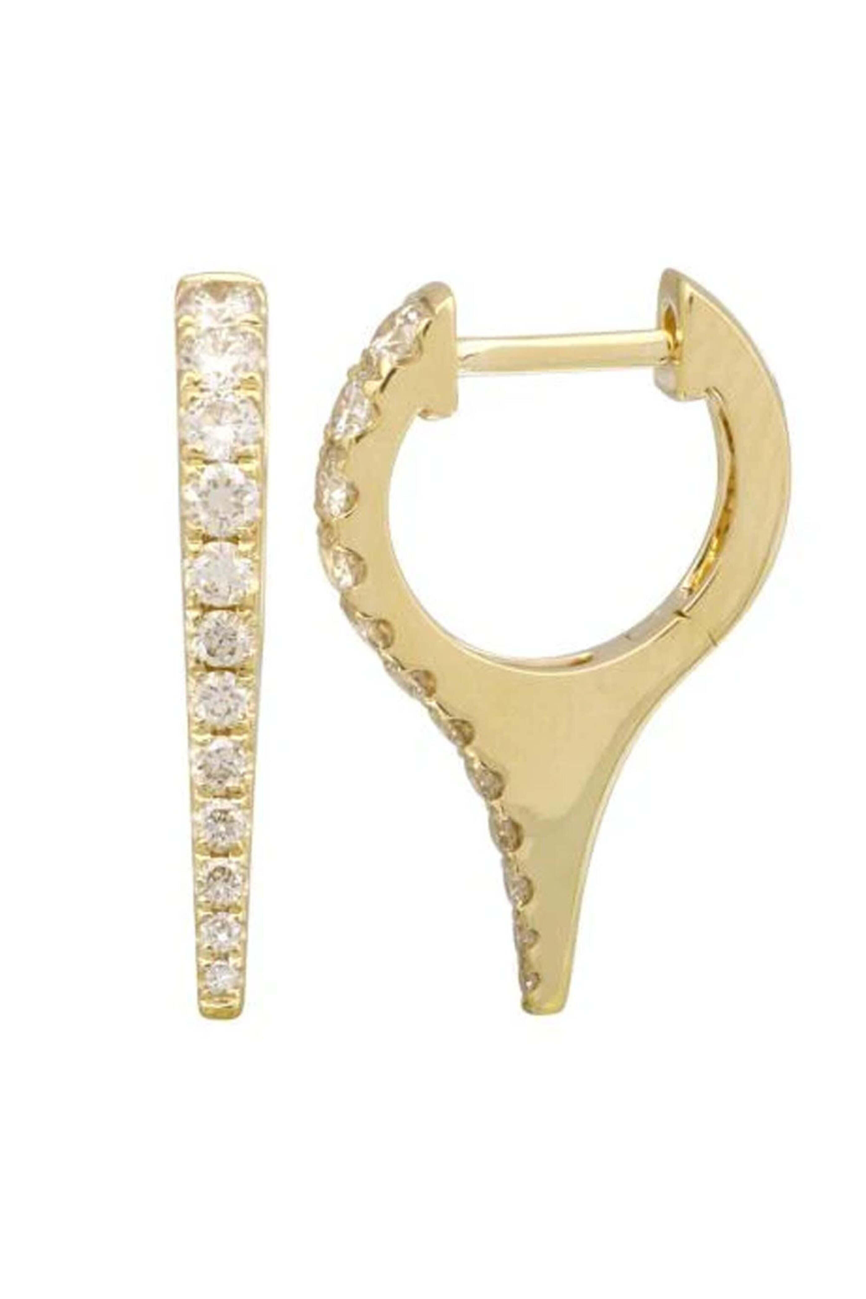 Samira 13 - Short Diamond Spike Huggies