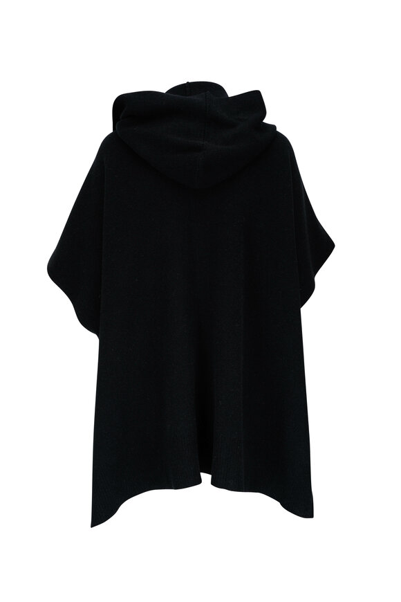 Kinross - Black Hooded Short Sleeve Cardigan 