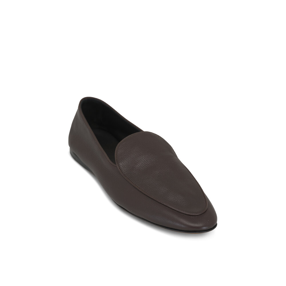 The Row - Awar Hereditas Brown Leather Flat Loafer