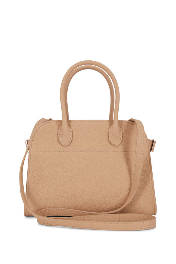 The Row - Margaux 10 Light Camel Small Top Handle Bag