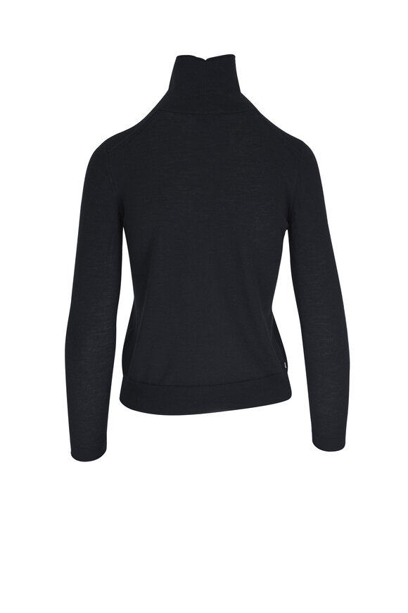 Lafayette 148 New York - Black Cashmere Turtleneck Sweater