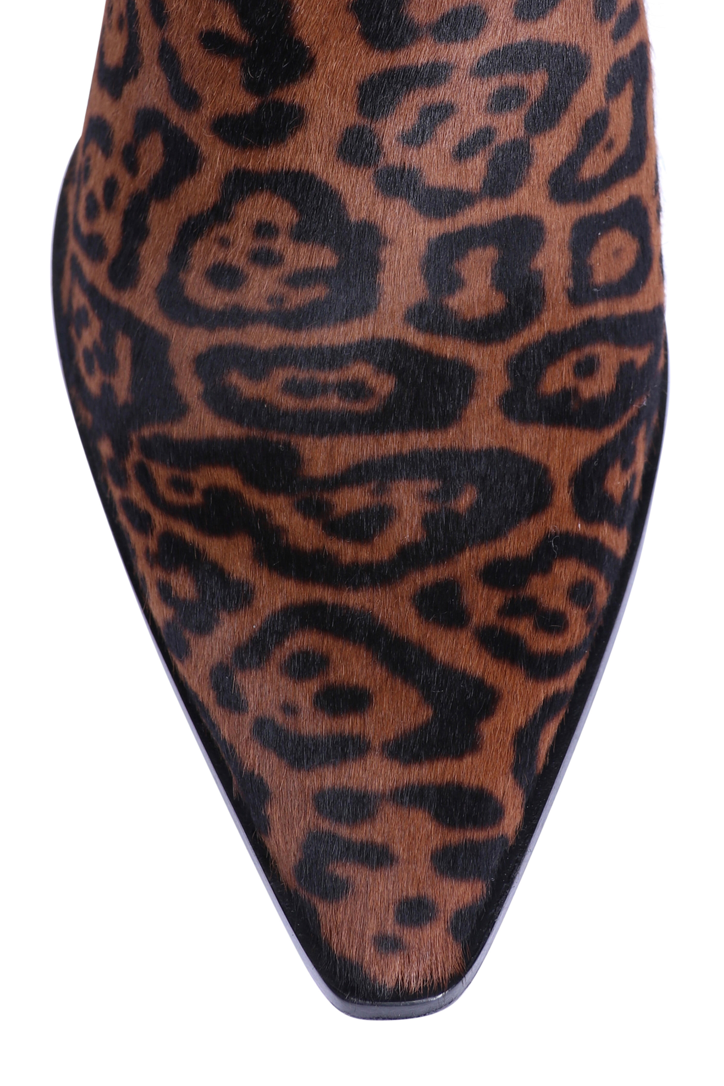 Santoni - Texano Animal Print Short Boot