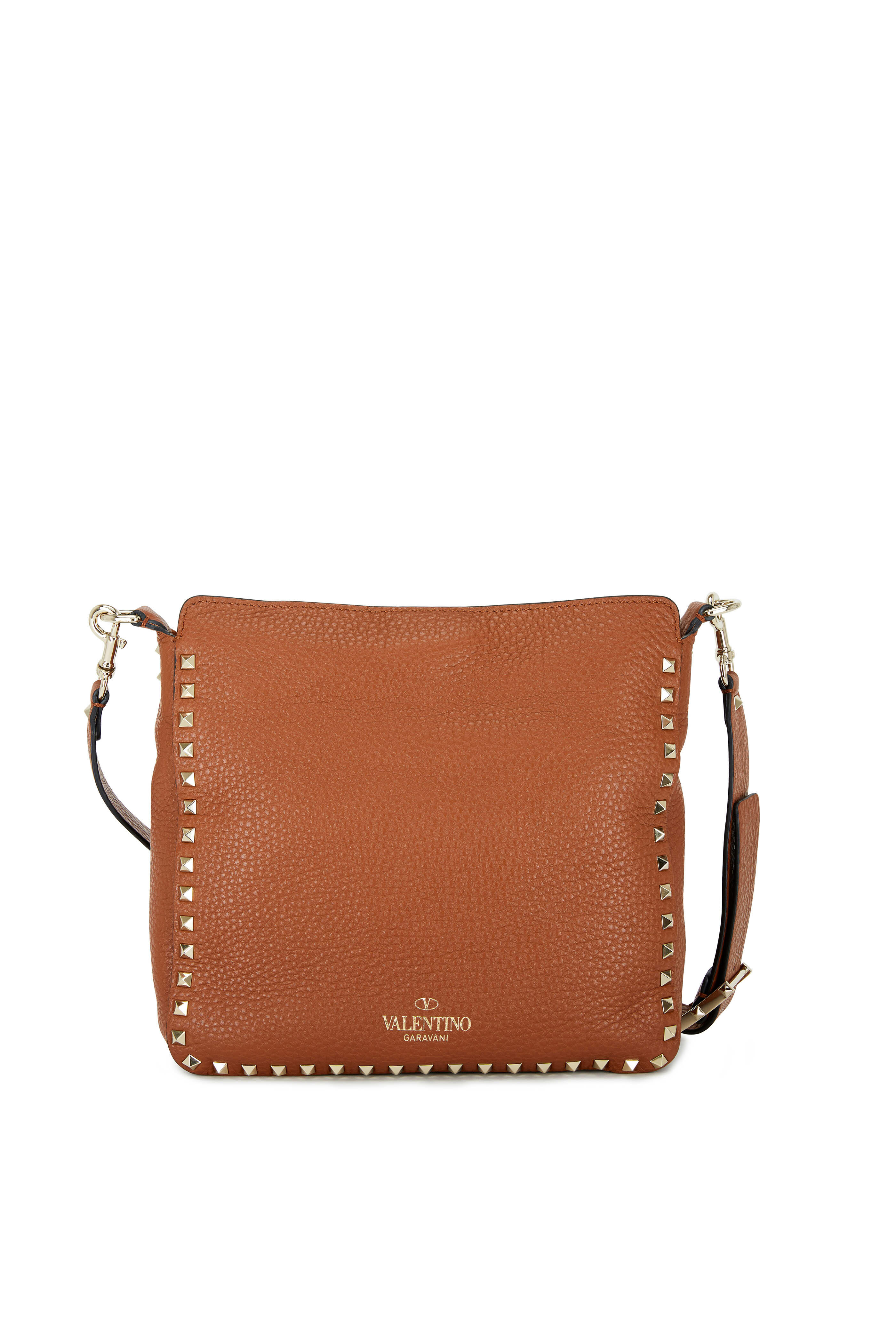 Valentino Garavani Rockstud Calfskin Leather Tote in Selleria