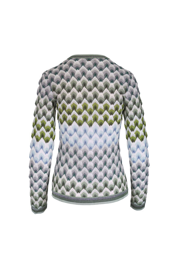 Missoni - Green Multi Front Button Cardigan | Mitchell Stores
