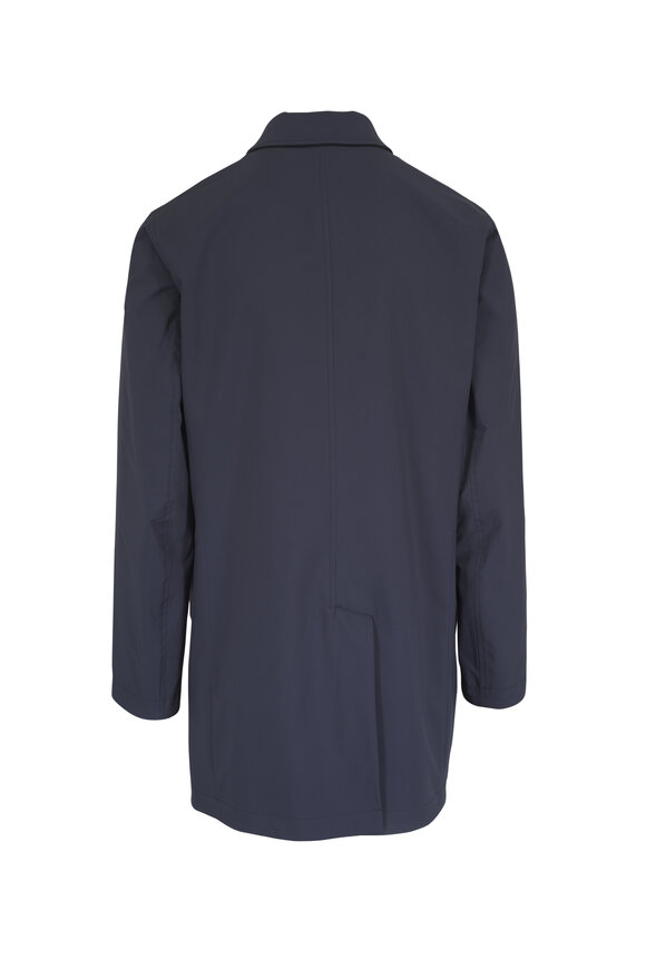 Maurizio Baldassari Volta Dark Navy Revisable Raincoat - view 4