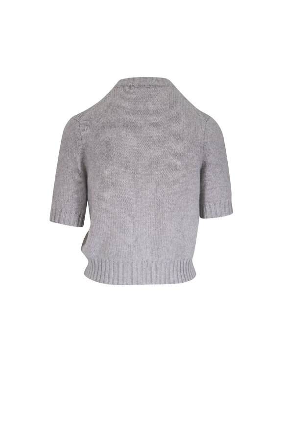 Khaite Nora Heather Gray Cashmere Cardigan - view 2