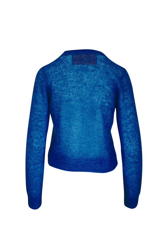 Mother The Jumper Blue Alpaca Crewneck Sweater - view 2