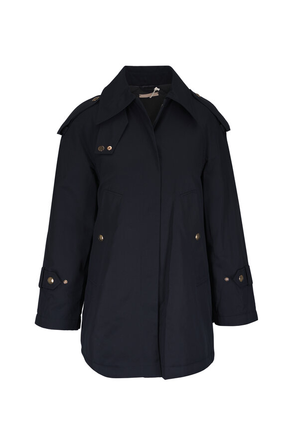 【MONCLER】Mantella imbottita in lana con cappuccio ポンチョ Moncler Black Quilted Nylon and Wool Mantella Cape Size S