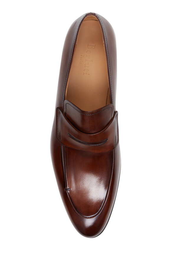 Berluti - Gaspard Galet Leather Loafer in Mogano