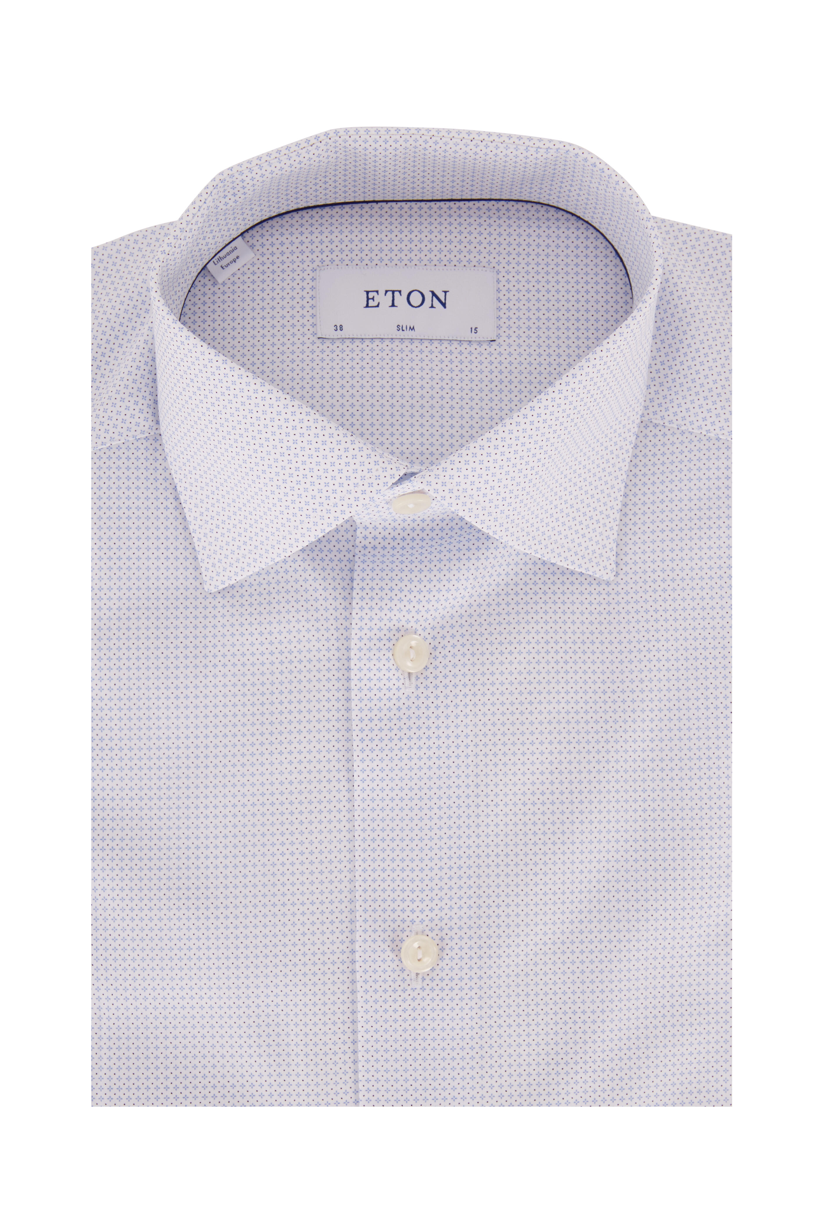 Eton Men's Slim-Fit Geometric Print Shirt