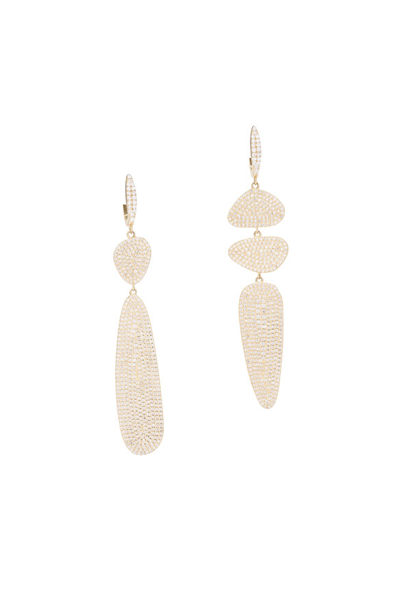 Kai Linz Diamond Pique Drop Earrings - view 1