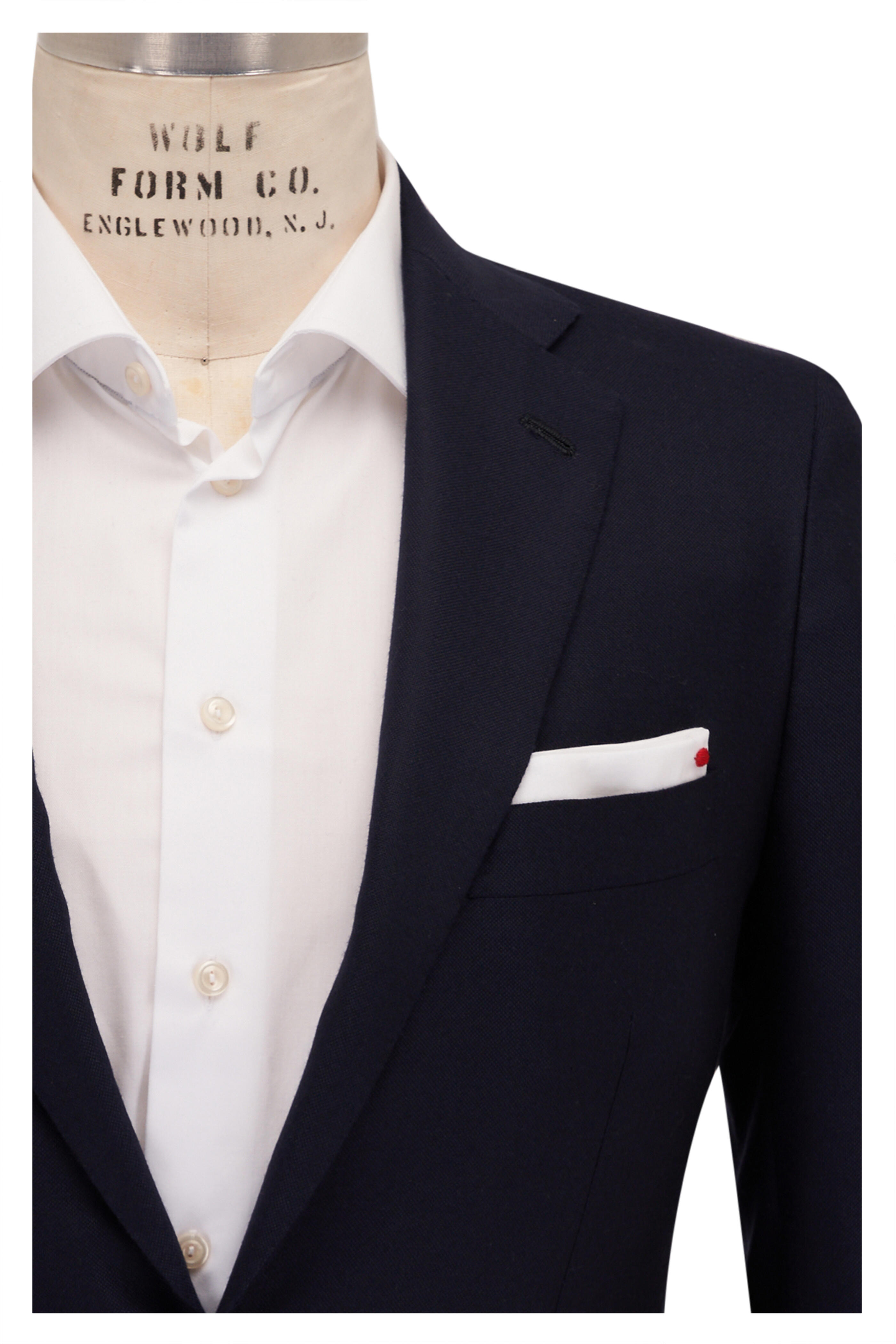 Kiton - Solid Blue Cashmere Sportcoat