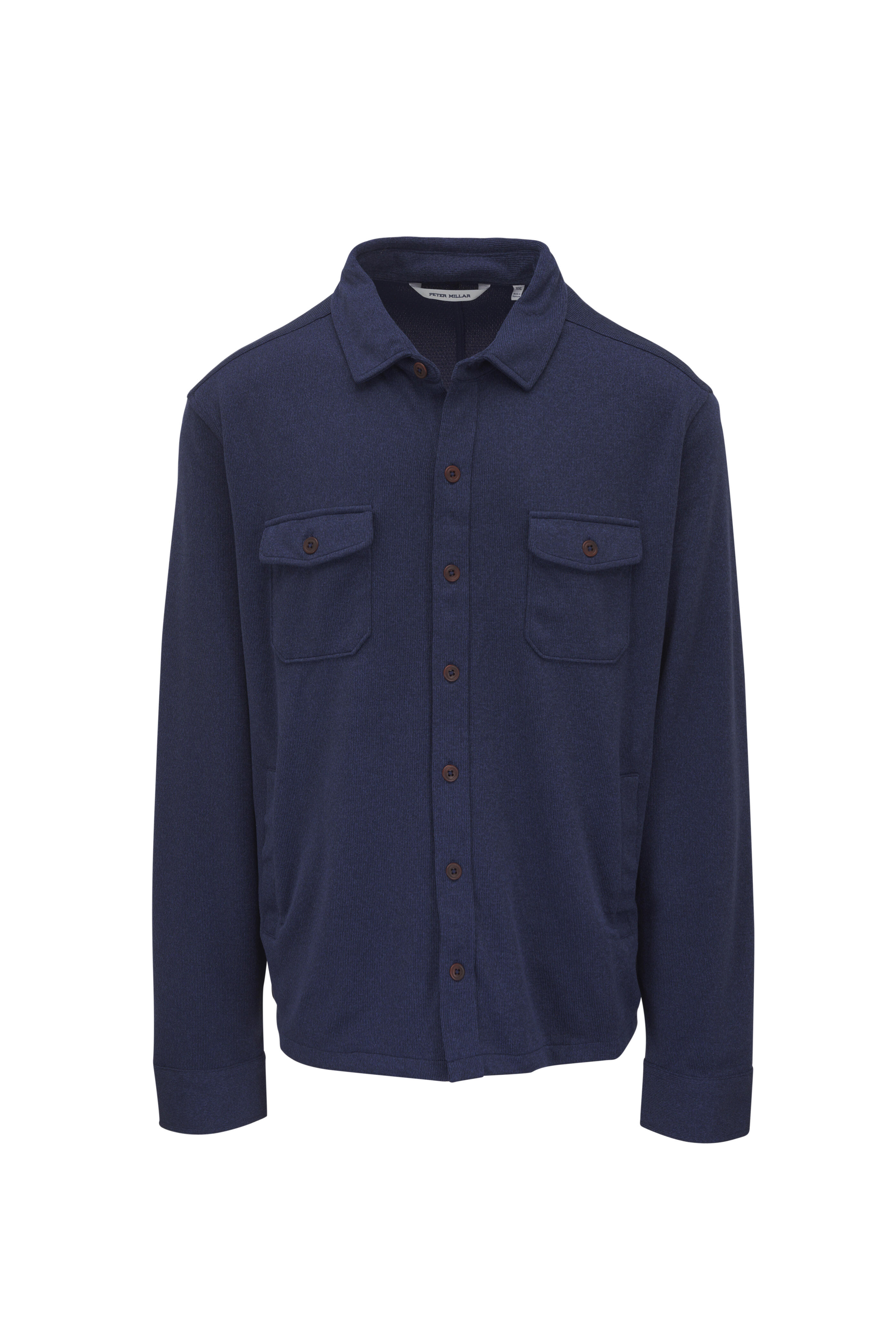 Peter Millar - Crown Navy Fleece Sweater Shirt Jacket