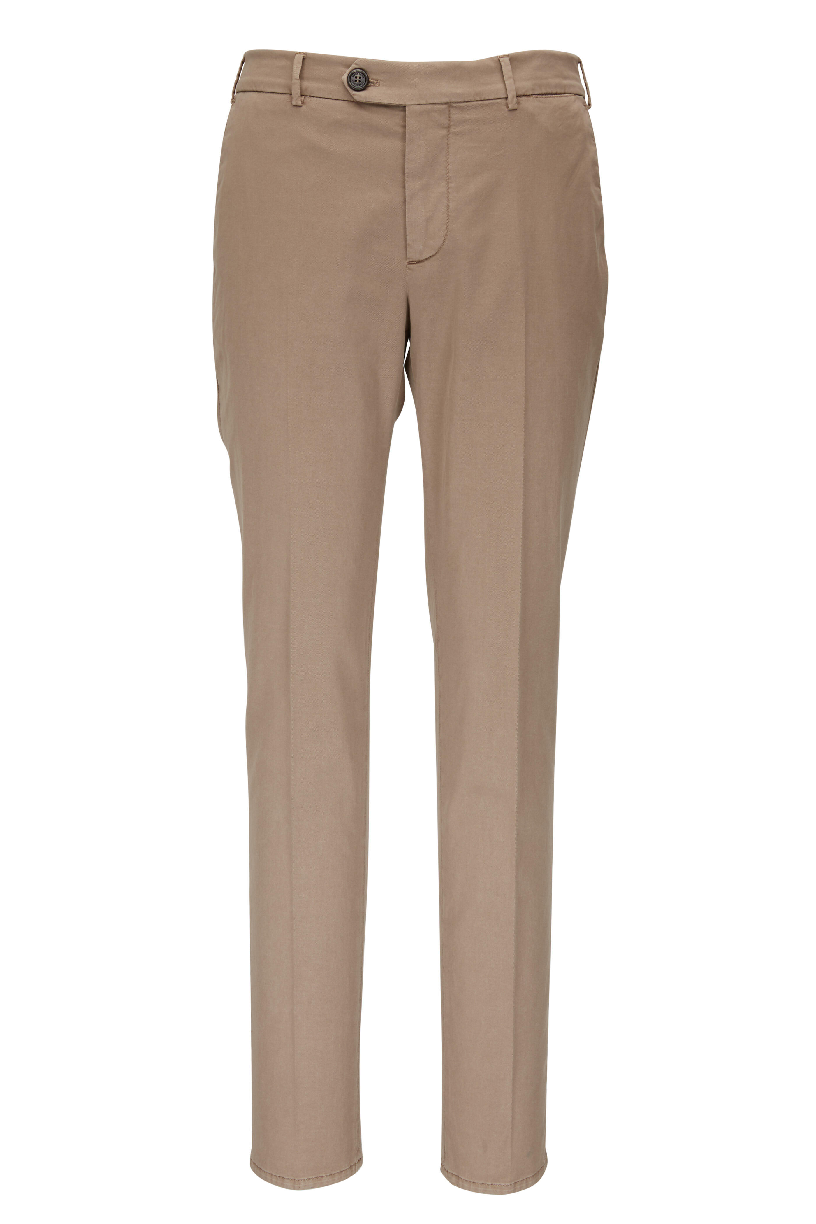 Brown Italian Fabric Formal Pants