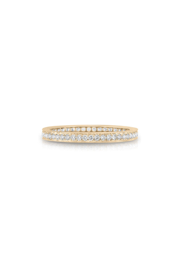 Nam Cho Modern One Row White Diamond Eternity Band