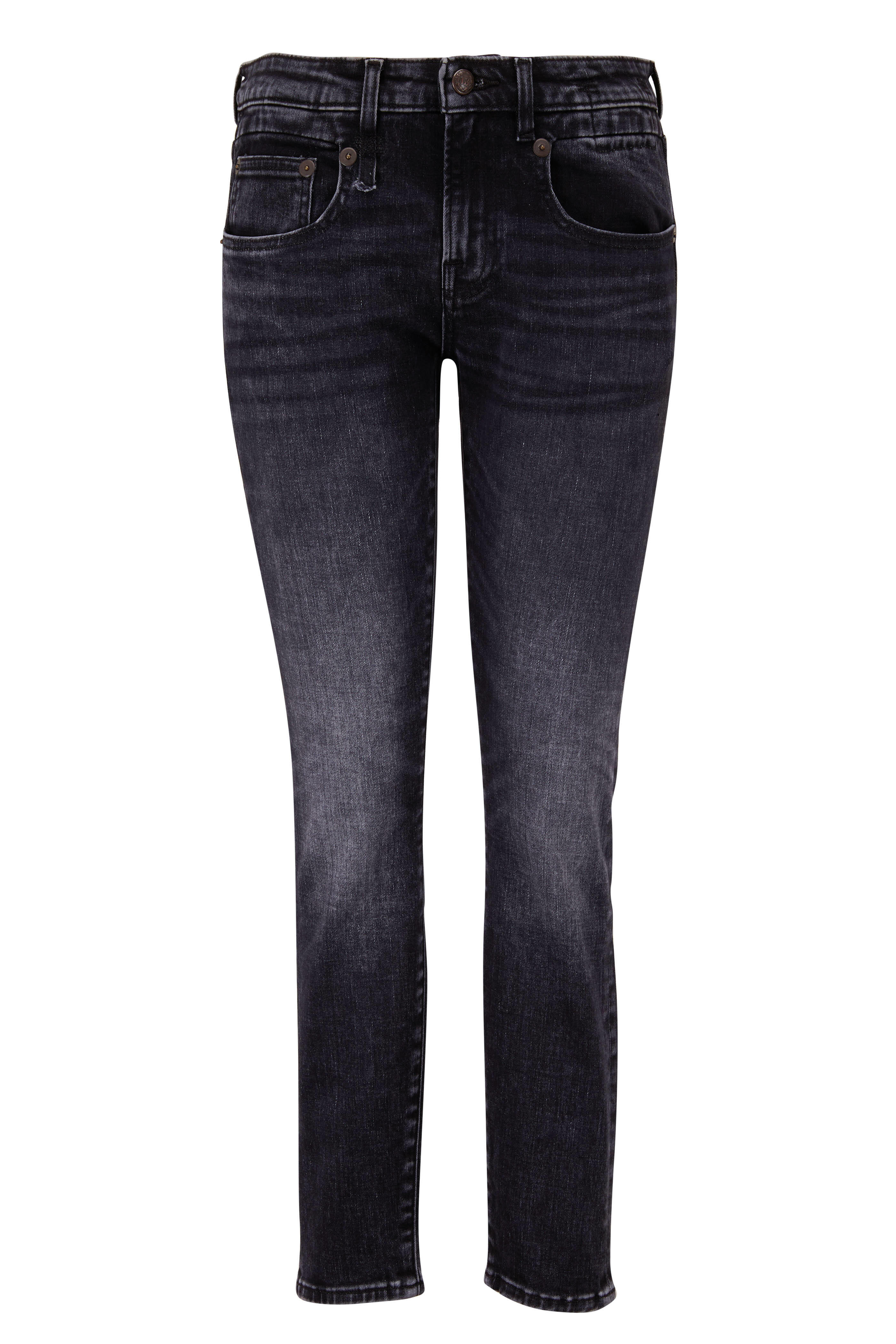 R13 - Boy Skinny Morrison Black Five Pocket Jean