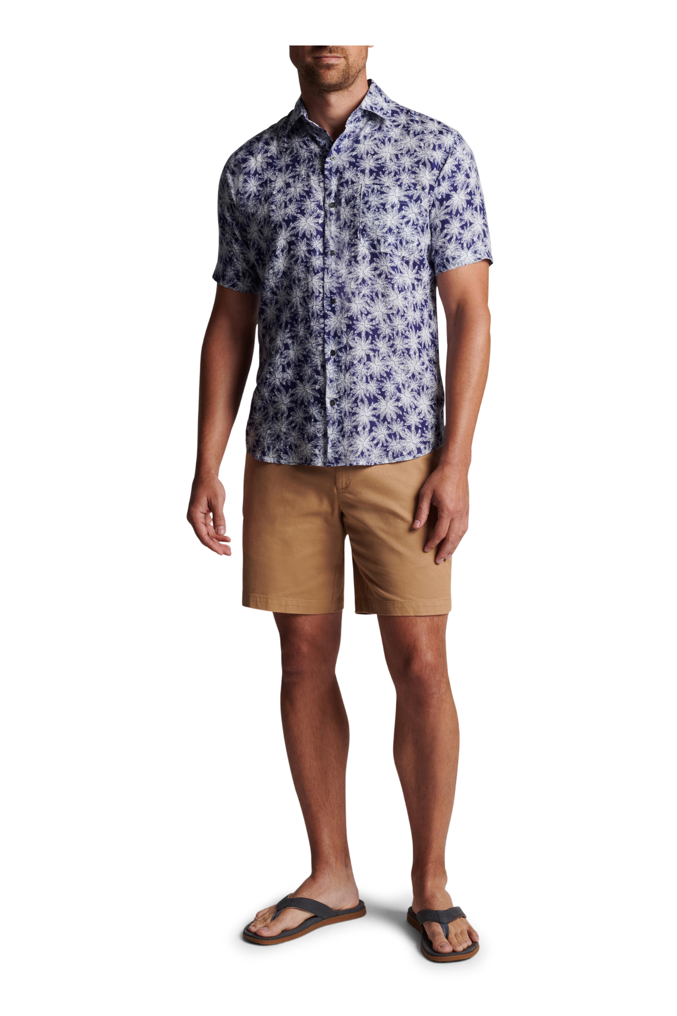 Peter Millar - Key Cove Atlantic Blue Linen Sport Shirt