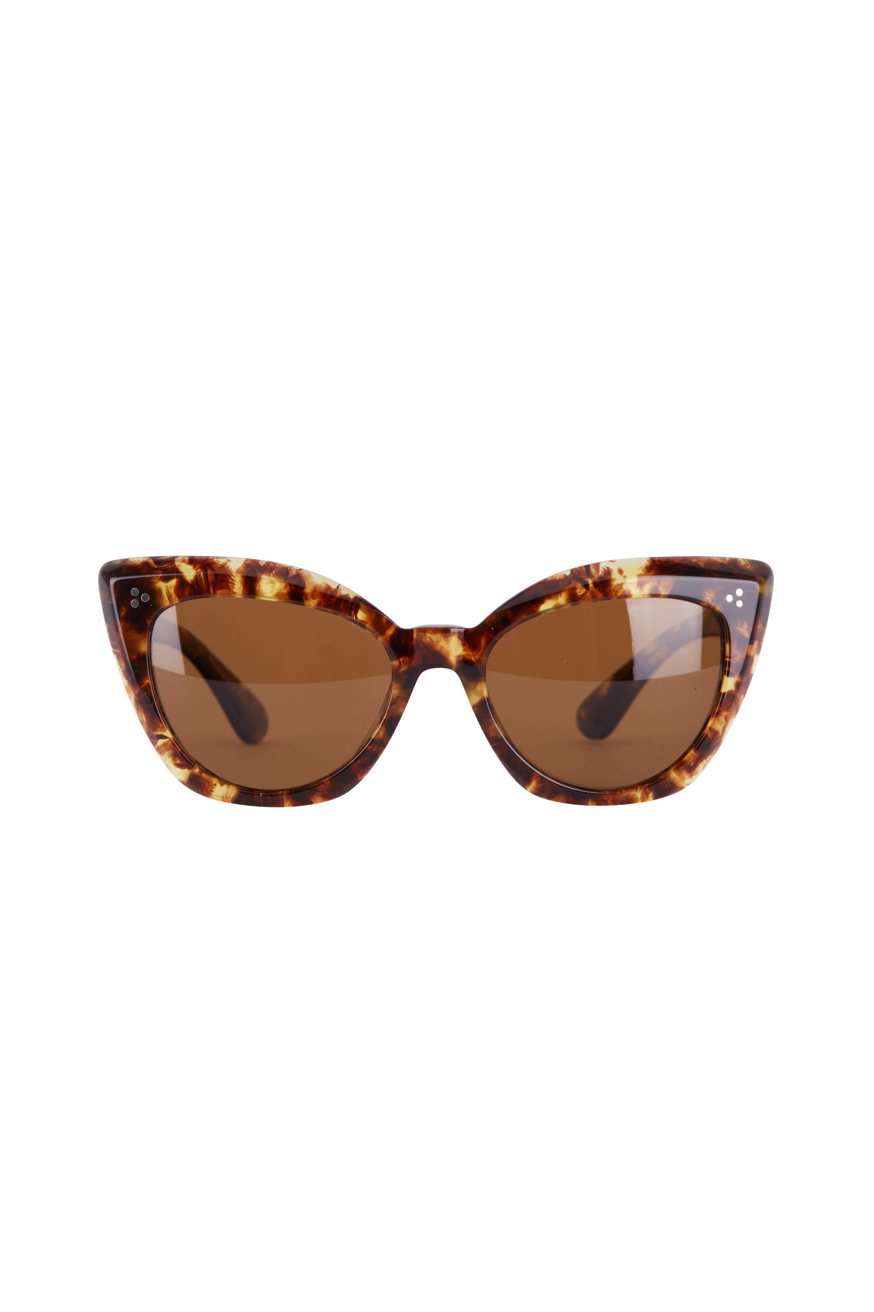Oliver Peoples Women\'s Tortoise Shell Sunglasses (Laiya style) Oliver Peoples Laiya Cat Eye Sunglasses OV5452S 170083 Brown  main image 2