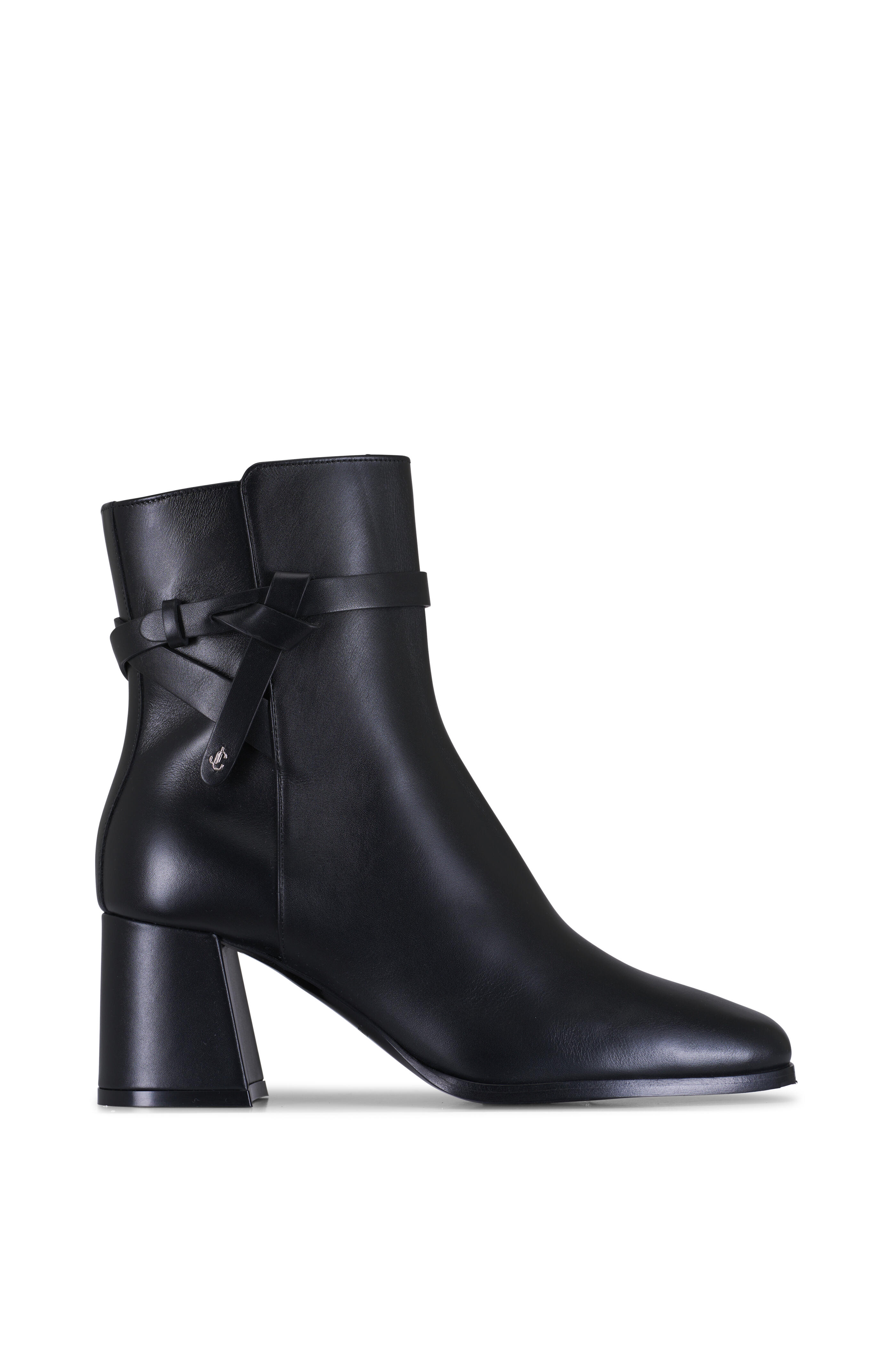 Jimmy Choo - Lawton Black Calf Leather Ankle Boot, 65mm