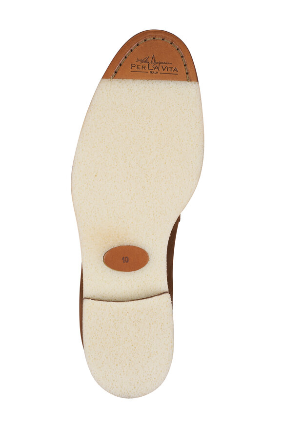 Martin Dingman Tuscan Brown Suede Penny Loafer - view 5