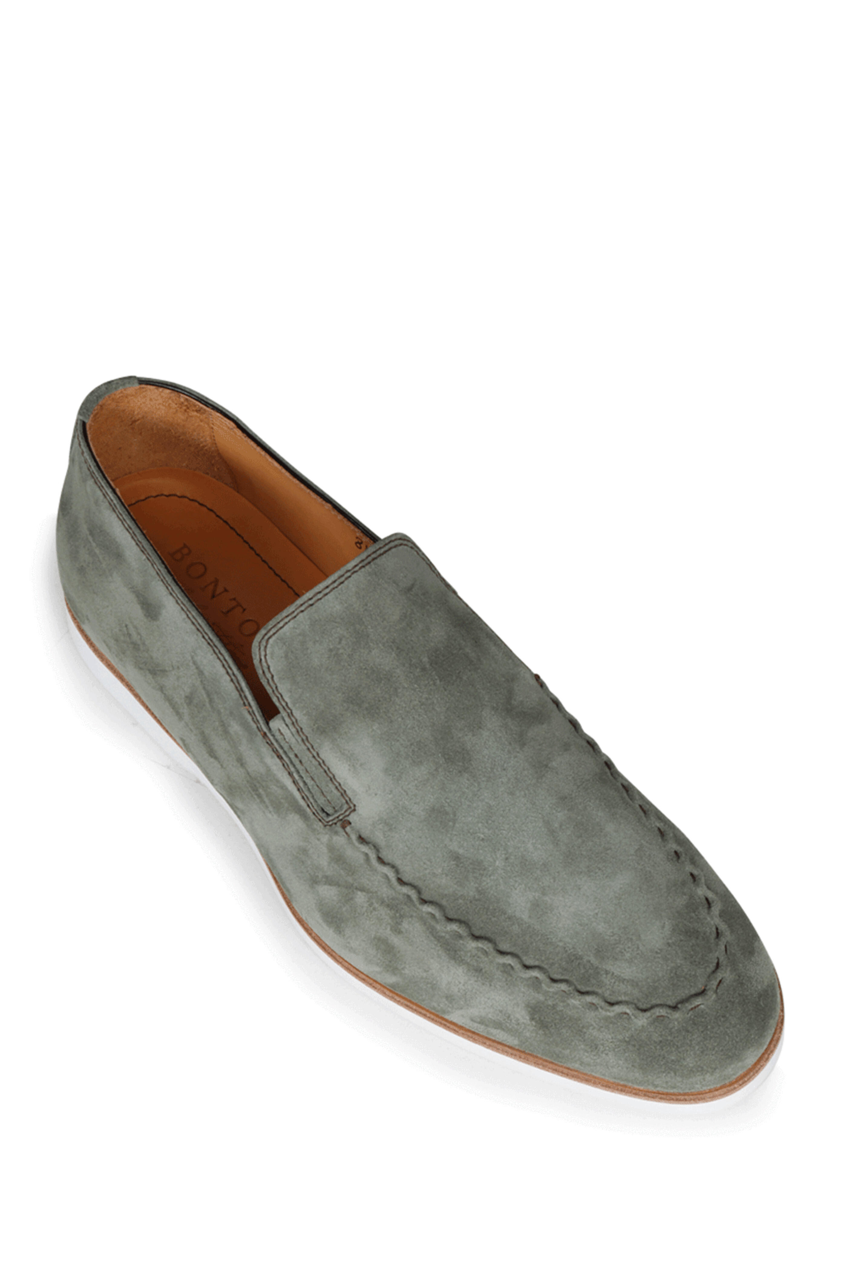Bontoni - S-Stitch Papiro Suede Loafer
