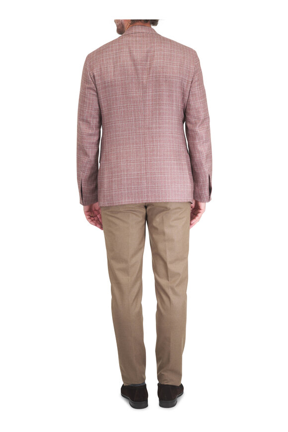 Atelier Munro Pink Check Wool, Silk & Linen Sportcoat - view 3