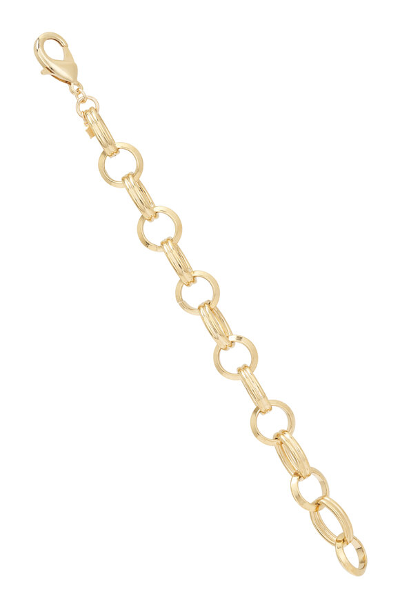 Cristina V. Circle Gold Link Bracelet - view 1