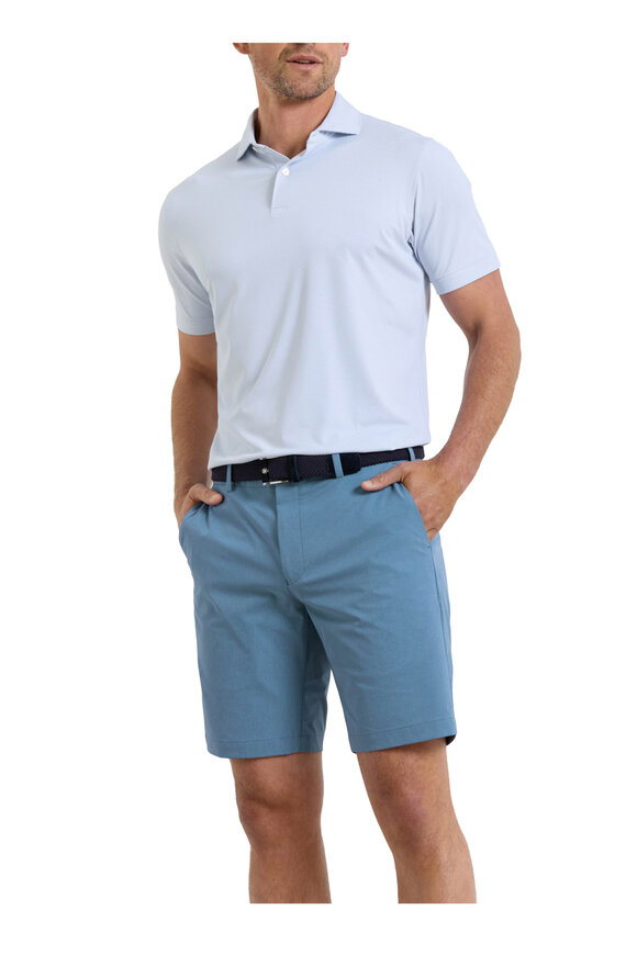 Peter Millar Crown Surge Storm Blue Performance Shorts - view 2