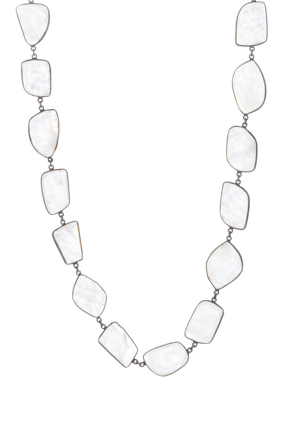 Loriann - Sterling Silver Moonstone Accessory Chain