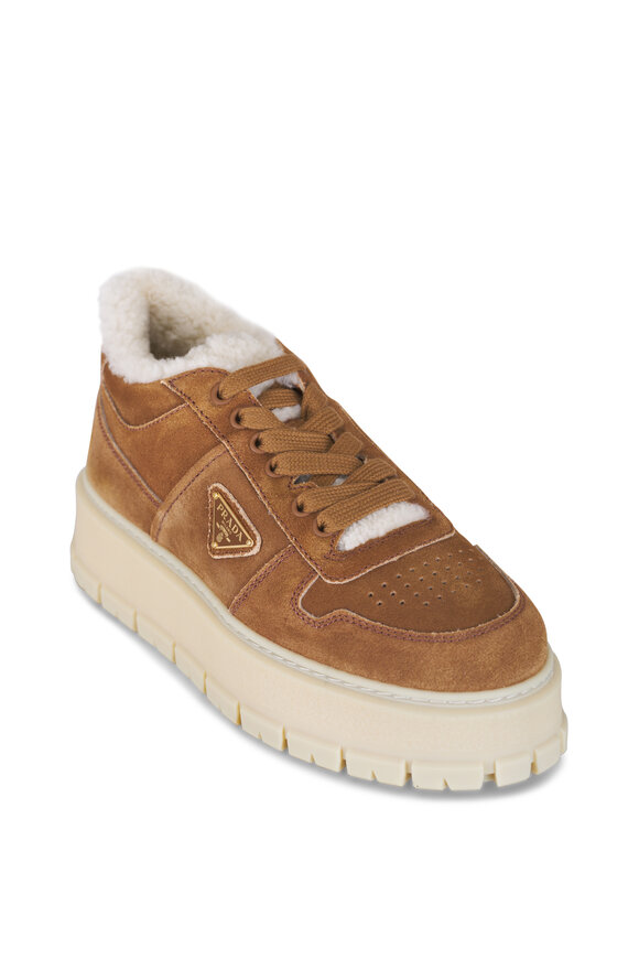 Prada - Canella Winter Shearling Flatform Sneaker