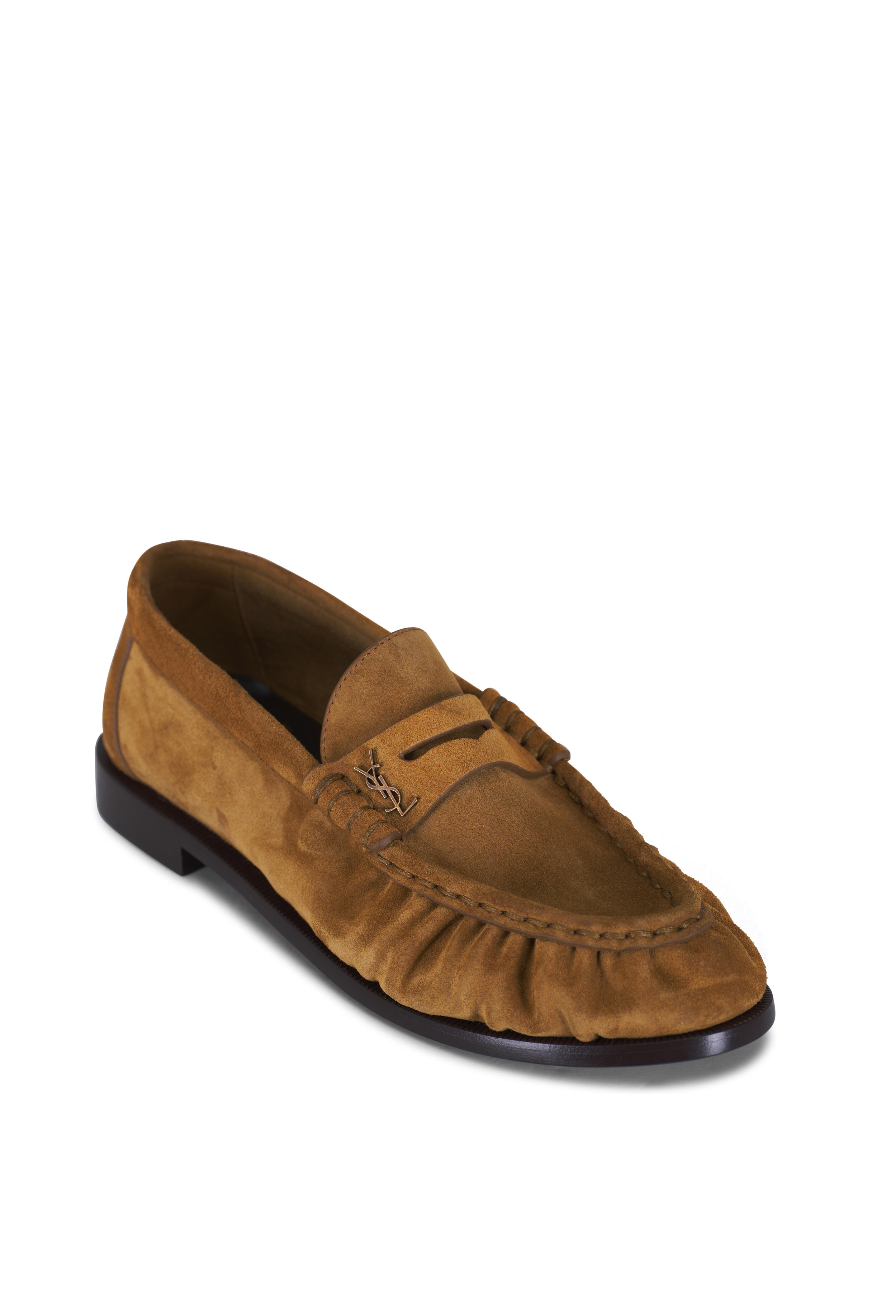 Saint Laurent - Le Loafer Cuoio Suede Penny Slipper