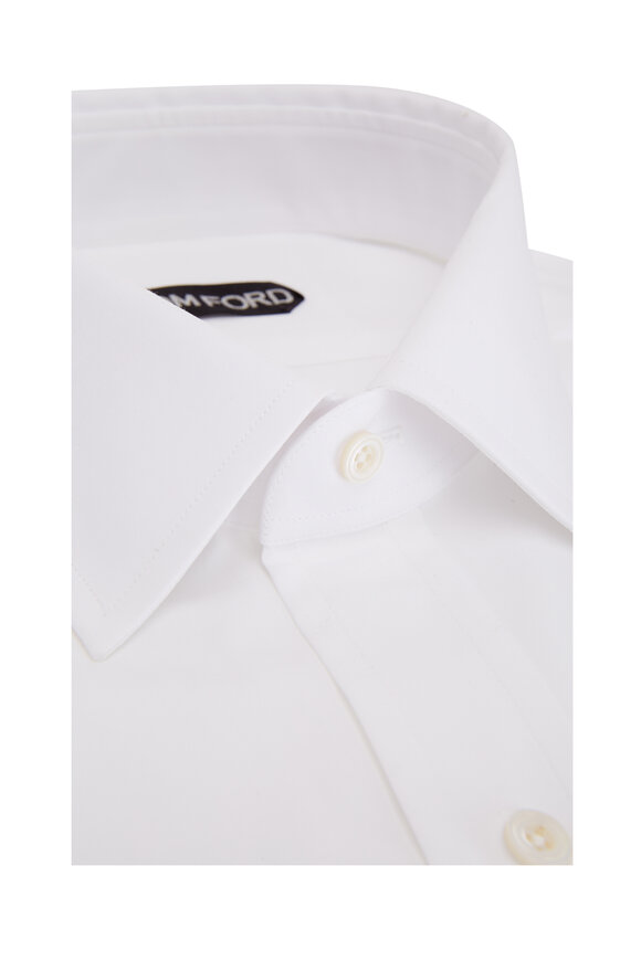 Tom Ford - Solid White Poplin Dress Shirt