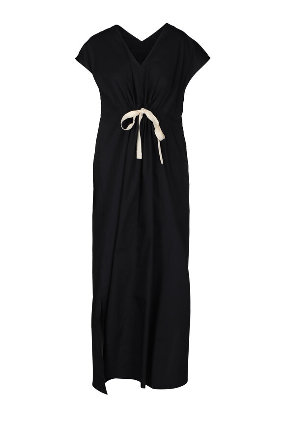 Lee Mathews LM Poplin V Neck Dress