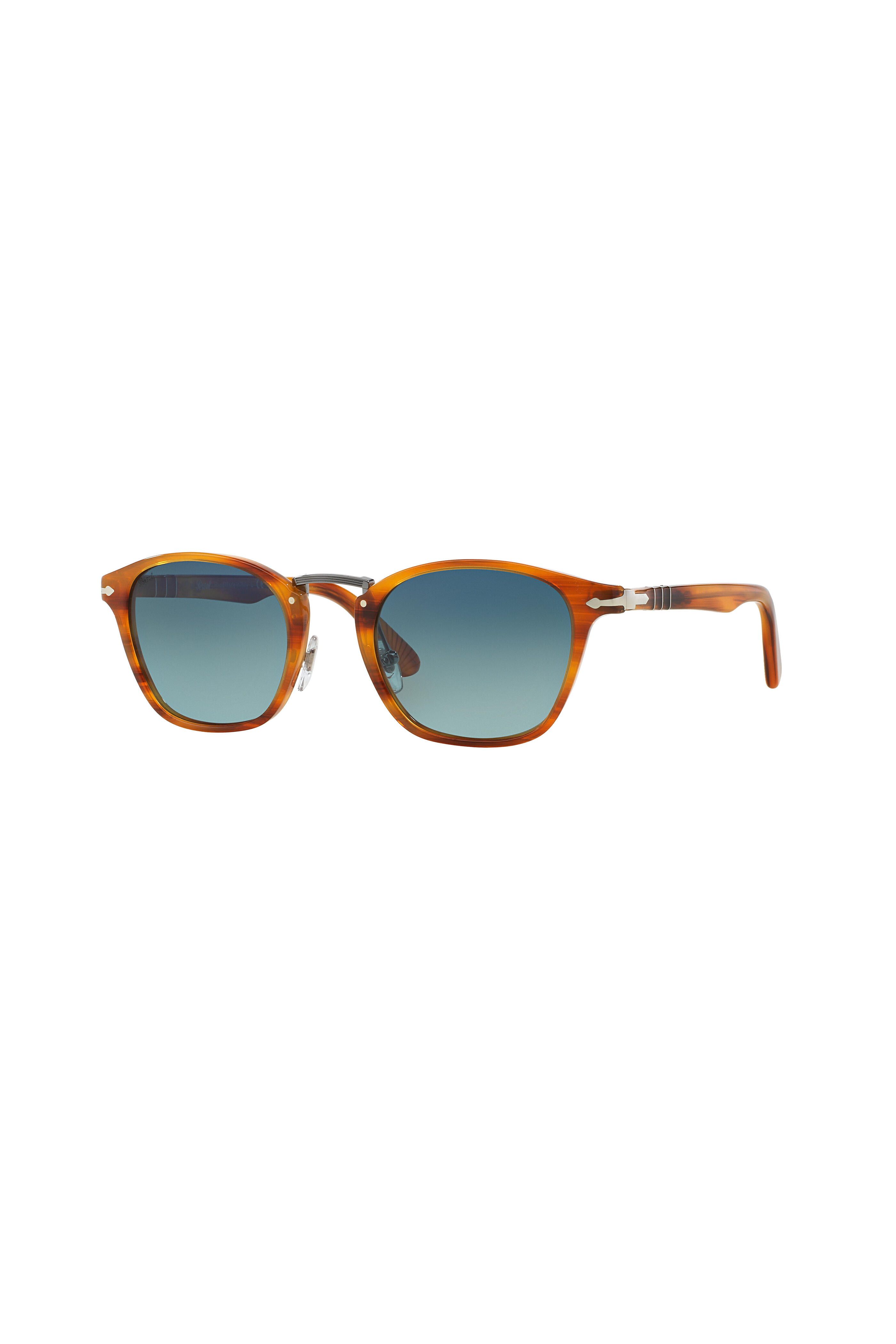 Persol - Typewriter Brown Polarized Phantos Sunglasses
