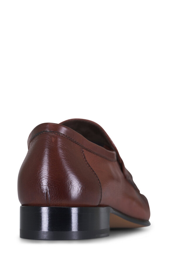 The Row Chestnut Soft Leather Loafer - view 3