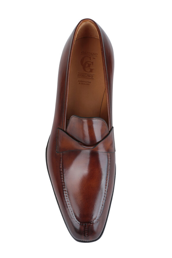 Gaziano & Girling - Antibes Medium Brown Leather Loafer 