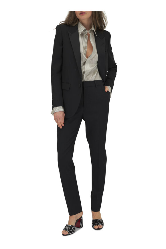 Saint Laurent - Black Tuxedo Jacket 