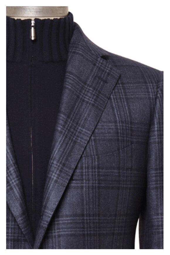<美品>BOGLIOLI / K.JACKET新ロゴ ブルー ジャケット 46 High Performance Wool K-Jacket in Blue: Luxury Italian