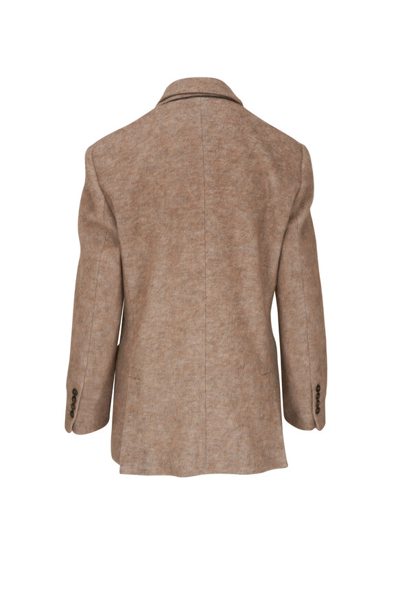 Brunello Cucinelli - Brushed Light Brown Mohair Jacket 