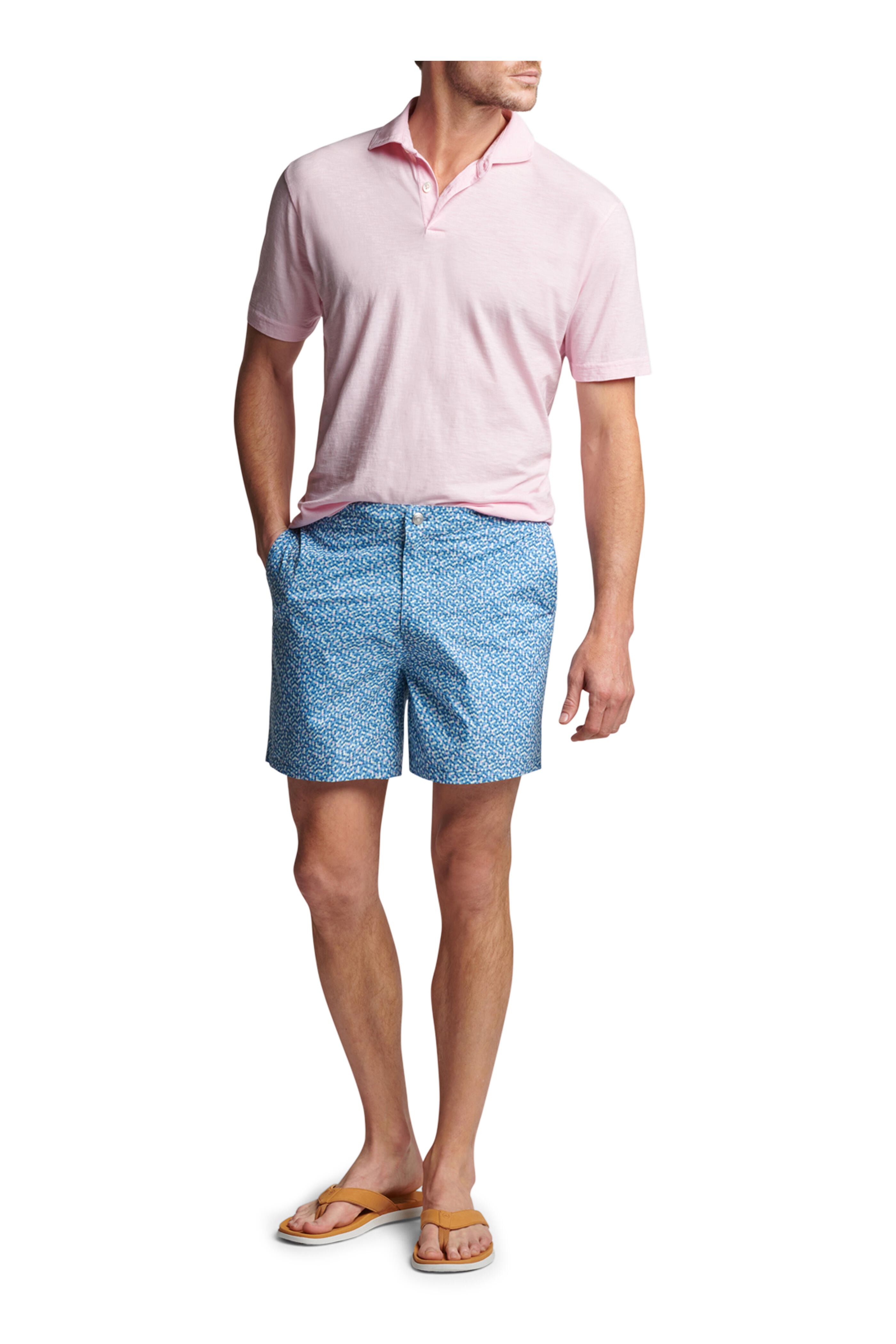 Peter Millar - Channel Blue Palma Dot Swim Trunks